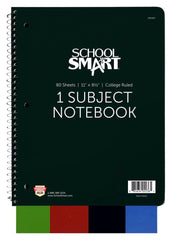 PAPER NOTEBOOK 1 SUBJECT 11X8.5 80 SHEET SCHOOL SMART