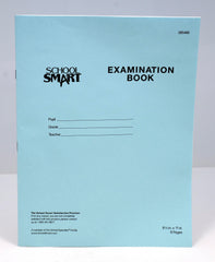 BOOK EXAM BLUE 8.5X11 4 SHTS PK OF 100 SCHOOL SMART