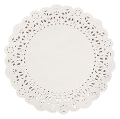 PAPER DOILIE ROUND 6 INCH WHITE PK OF 100 SCHOOL SMART