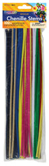 CHENILLE STEMS 12 INCH ASSORTED COLORS SET OF 100