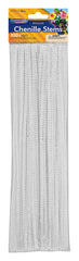 CHENILLE STEMS 12 INCH WHITE PACK OF 100