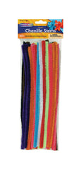 CHENILLE STEMS GIANT 12 INCH ASSORTED COLOR SET OF 50