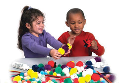 POM PONS ASSORTED SIZE/COLOR SET OF 300