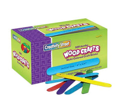CRAFT STICKS JUMBO BRIGHT HUES PACK OF 500