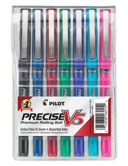 PEN PRECISE V5 STICK ROLLERBALL ASST SET OF 7