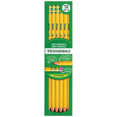 PENCIL PRESHARPENED TIC NO. 2 YEL P/12