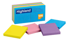 NOTES HIGHLAND BRIGHT COLOR 3X3 PACK OF 12