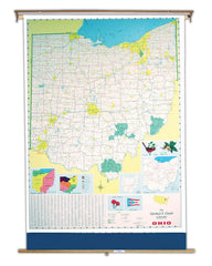 MAP - OHIO 51X68 ON ROLLER