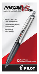 PEN PRECISE V5 RT ROLLERBALL BLACK PACK OF 12