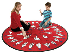 FLAGSHIP CARPETS HANDS THAT TEACH - 6 FT ROUND
