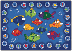 CARPETS FOR KIDS - PREMIUM FISHING FOR LITERACY - 6 FT X 9 FT RECTANGLE