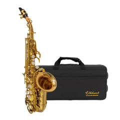 Elkhart 100SSU student Bb curved soprano saxophone outfit