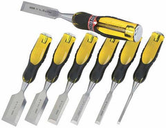 CHISEL SET WOOD 6PC 1/4 1/2 3/4 1 1/4 1 1/2 STANLEY 16-971