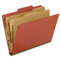 CLASSIFICATION FOLDER LETTER 2 DIVIDERS BRICK RED PK OF 10