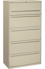 FILE LATERAL 5-DRAWER W/LOCK PUTTY HON785LL