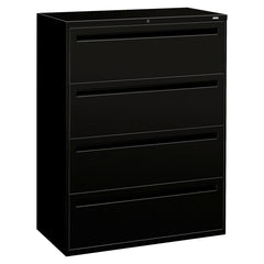 FILE LATERAL 4-DRAWER W/LOCK BLACK HON794LP
