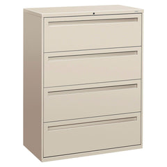 FILE LATERAL 4-DRAWER W/LOCK LIGHT GRAY HON794LQ