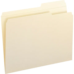 FILE FOLDER LETTER 2/5 RIGHT MANILA PK OF 100 SMD10386