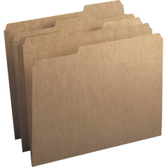 FILE FOLDER KRAFT LETTER 1/3 CUT PK OF 100 SMD10734
