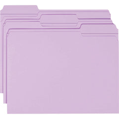 FILE FOLDER LETTER 1/3 CUT LAVENDER PK OF 100 SMD12434