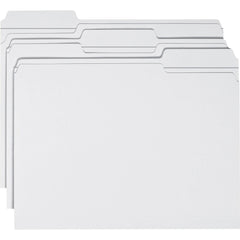 FILE FOLDER LETTER 1/3 CUT WHITE PK OF 100 SMD12834