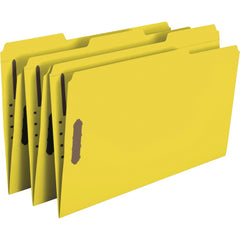 FASTENER FOLDER REINFORCED LEGAL YELLOW PK OF 50 SMD17940