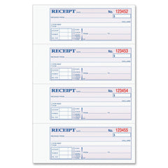 BOOK RECEIPT 3-PART CARBONLESS 2.75X7.25 100-SETS TOP46808