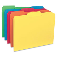 FILE FOLDER INTERIOR LETTER 1/3 CUT ASST SET OF 100 SMD10229