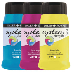 System 3 Acrylic Process Set 6X500Ml