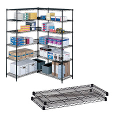 SHELVING- 36X18- 2/CT- BK