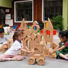 108-Piece Natural Wood Color Cork Blocks