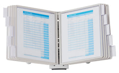 SYSTEM SHERPA DESK REFERENCE W/STAND 20 SHT GY DBL554210