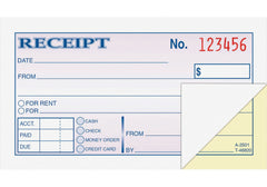 BOOK MONEY RCPT 2.75X5.375 WHITE/CANARY ABFDC2501