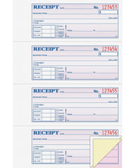 BOOK MONEY RCPT 3 PART 100/BK 11X7.625 ABFTC1182