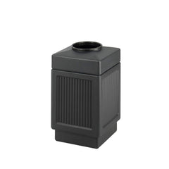 DUP - RECEPTACLE 38GALLON SQUARE BLACK