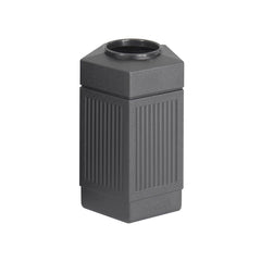 RECEPTACLE - SAFCO - HEXAGON RECEPTACLE - 30 GL - BLACK COLOR