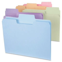 FILE FOLDER LETTER 1/3 CUT ASST PK OF 100 SMD11961