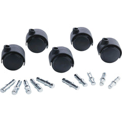 ACCESSORIES - CASTERS DUET SOFT-WHEEL BLACK - SET OF 5