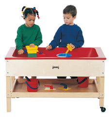 JONTI-CRAFT SAND AND WATER TABLE WITH SHELF - 42 X 22 X 24 INCHES