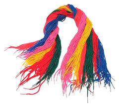 YARN LACES TIPPED ASSORTED COLORS SET OF 144