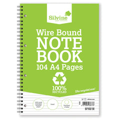 Notebook A4,4 Holes Recycled Pk 12