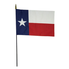 FLAG - ANNIN FLAG TEXAS STATE WITH 3/8 INCH STAFF - 16 X 24 INCH