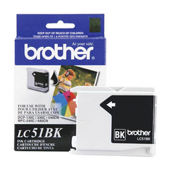 CARTRIDGE INK TONER BROTHER BRTLC51BK BLACK