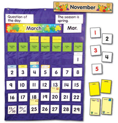 POCKET CHART COMPLETE CALENDAR AND WEATHER - SET
