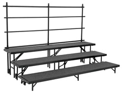 STAGES AND RISERS - NATIONAL PUBLIC SEATING BACK GUARDRAIL FOR 18 X 32 STRAIGHT RISERS