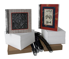 BOOKMAKING SPIRAL KIT SAX 6X6 IN PK OF 12