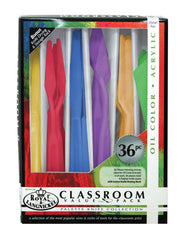 BRUSH PLASTIC PALETTE KNIVES CLASSROOM VALUE PACK OF 36