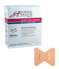 BANDAGE ADHESIVE FLEX FABRIC FINGERTIP 1 3/4X2 PACK OF 100