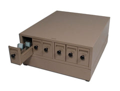 CABINET SLIDE STORAGE BEIGE METAL