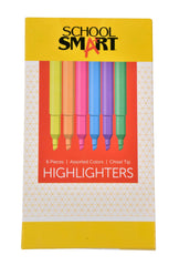 HIGHLIGHTER ASST COLORS PEN ST/6 SCHOOL SMART